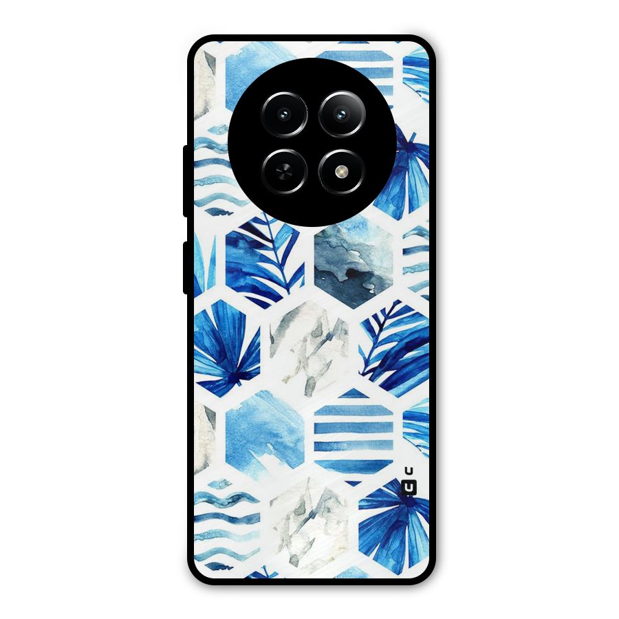 Beach Vibes Pentagon Design Metal Back Case for Realme 12x 5G