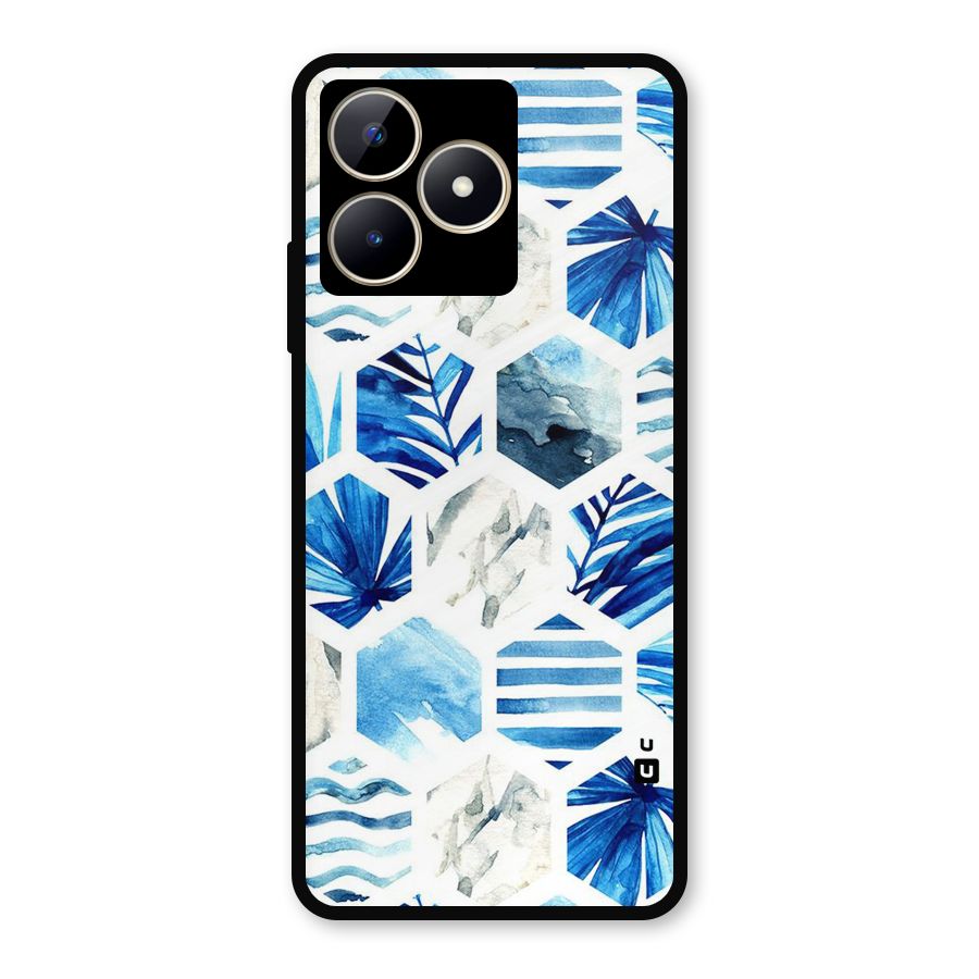 Beach Vibes Pentagon Design Metal Back Case for Realme C53