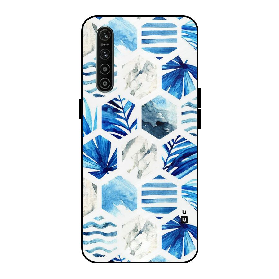 Beach Vibes Pentagon Design Metal Back Case for Realme XT