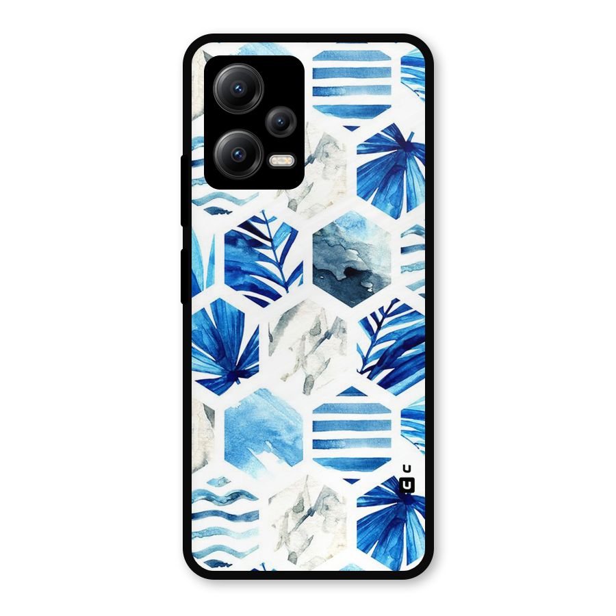 Beach Vibes Pentagon Design Metal Back Case for Redmi Note 12 5G