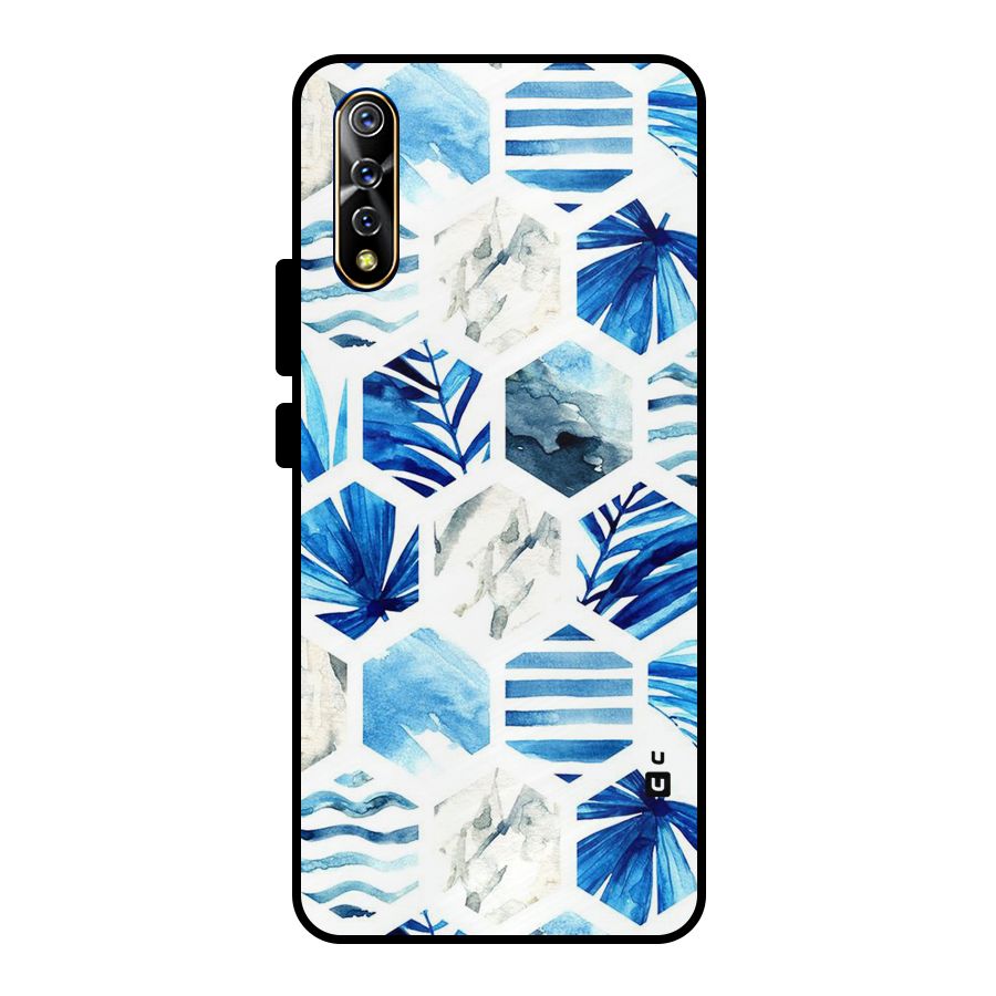 Beach Vibes Pentagon Design Metal Back Case for Vivo S1