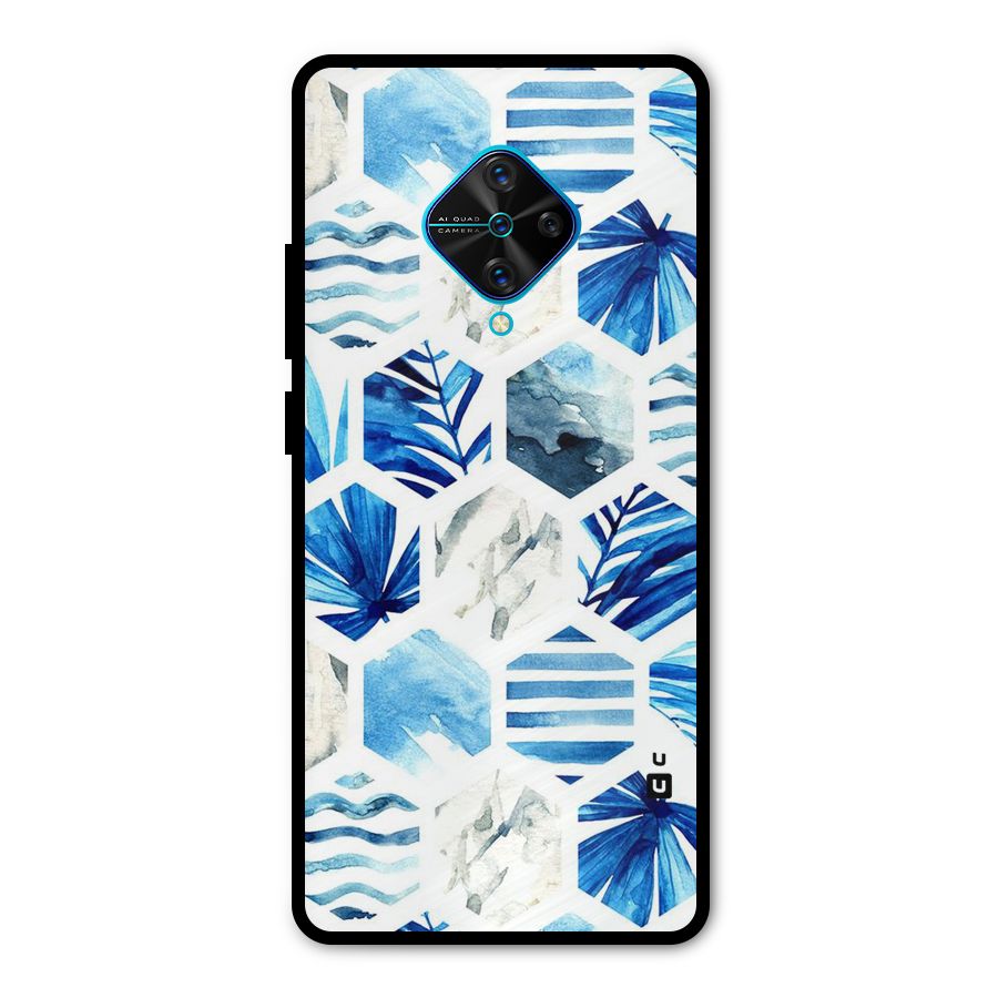 Beach Vibes Pentagon Design Metal Back Case for Vivo S1 Pro
