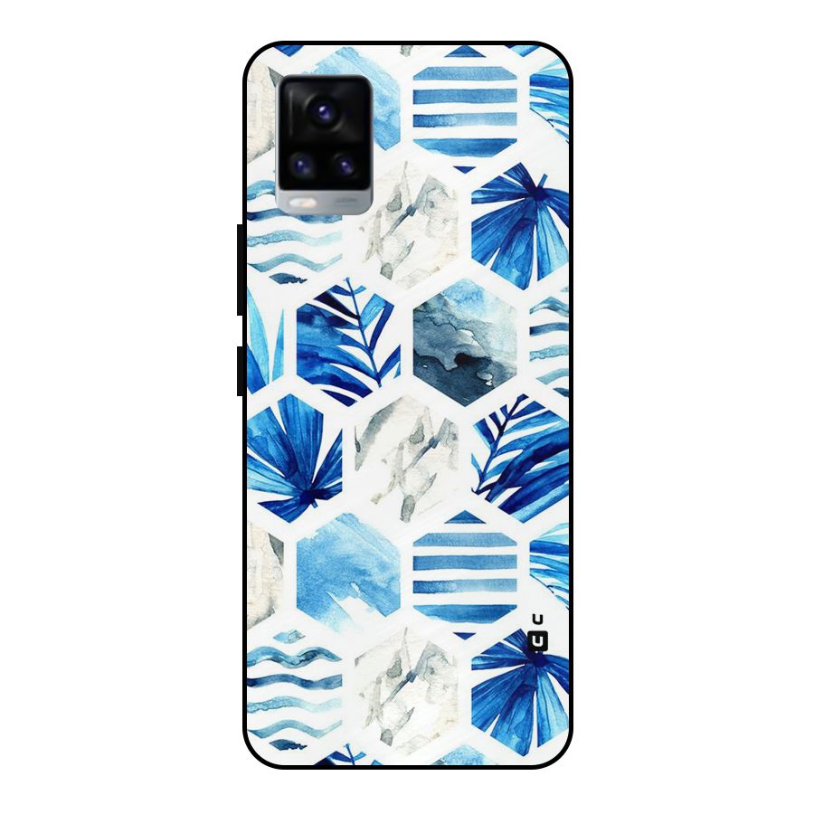 Beach Vibes Pentagon Design Metal Back Case for Vivo V20