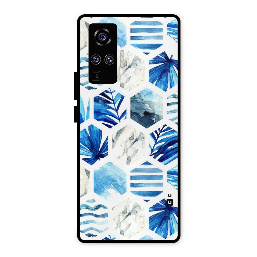 Beach Vibes Pentagon Design Metal Back Case for Vivo X50 Pro