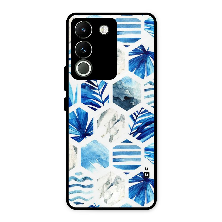 Beach Vibes Pentagon Design Metal Back Case for Vivo Y200