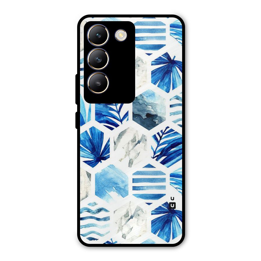 Beach Vibes Pentagon Design Metal Back Case for Vivo Y200e
