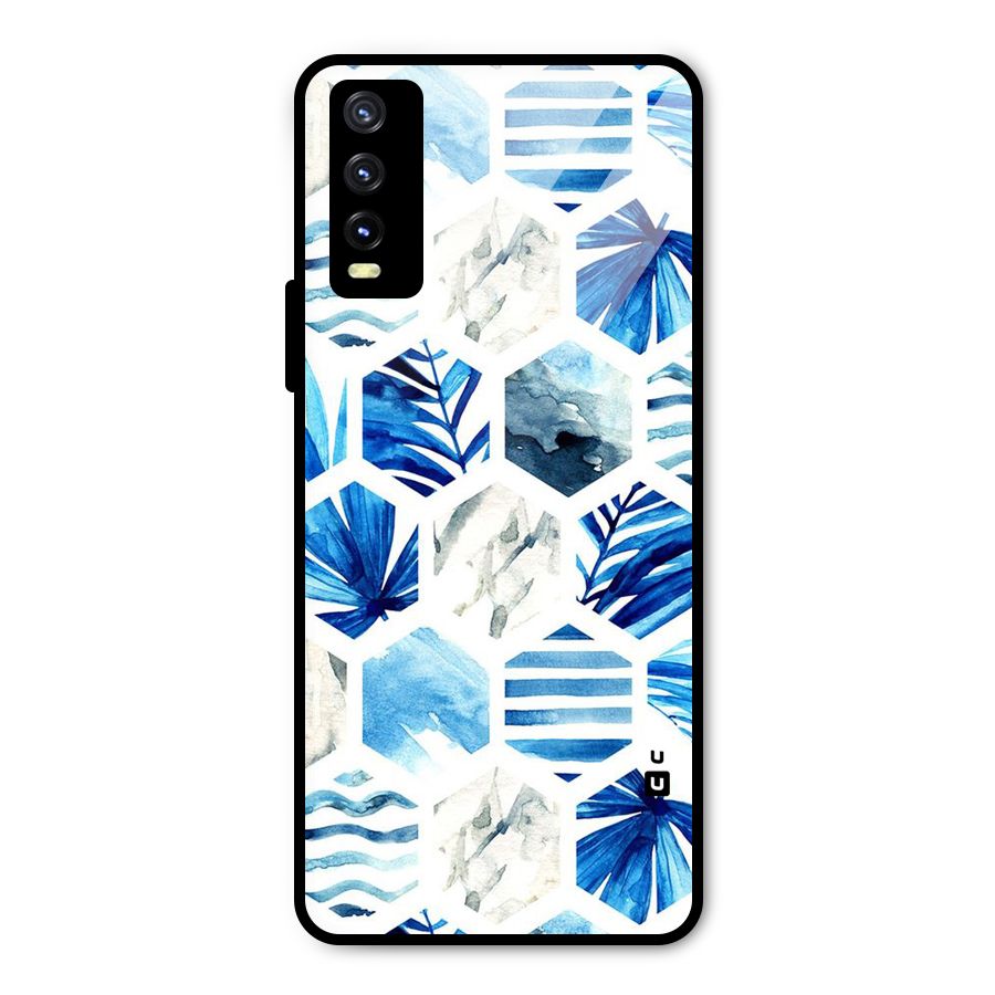 Beach Vibes Pentagon Design Metal Back Case for Vivo Y20i