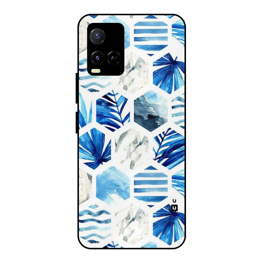 Beach Vibes Pentagon Design Metal Back Case for Vivo Y21