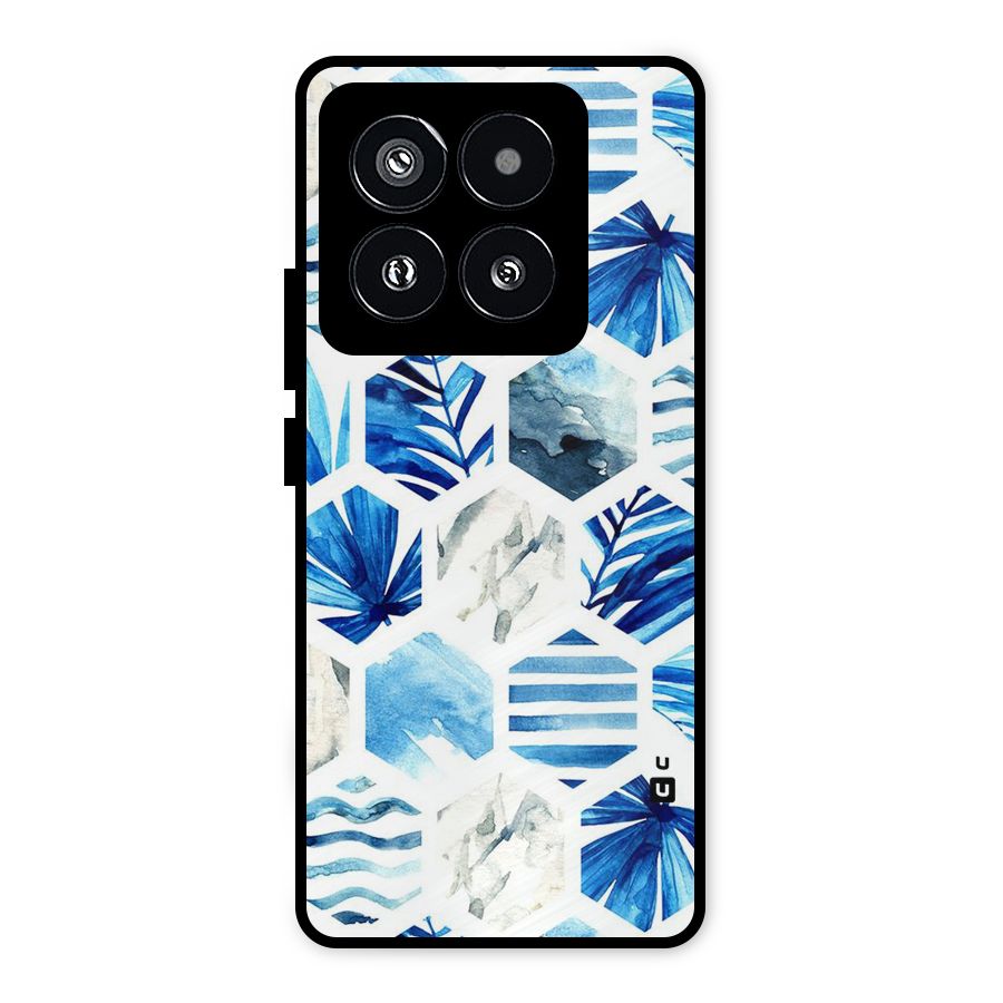 Beach Vibes Pentagon Design Metal Back Case for Xiaomi 14 Pro