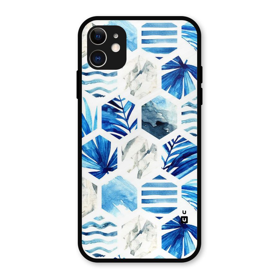 Beach Vibes Pentagon Design Metal Back Case for iPhone 11
