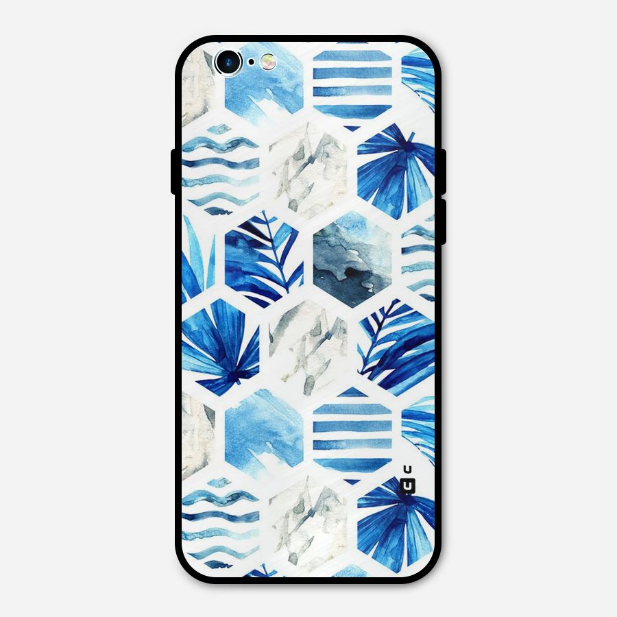 Beach Vibes Pentagon Design Metal Back Case for iPhone 6 6s