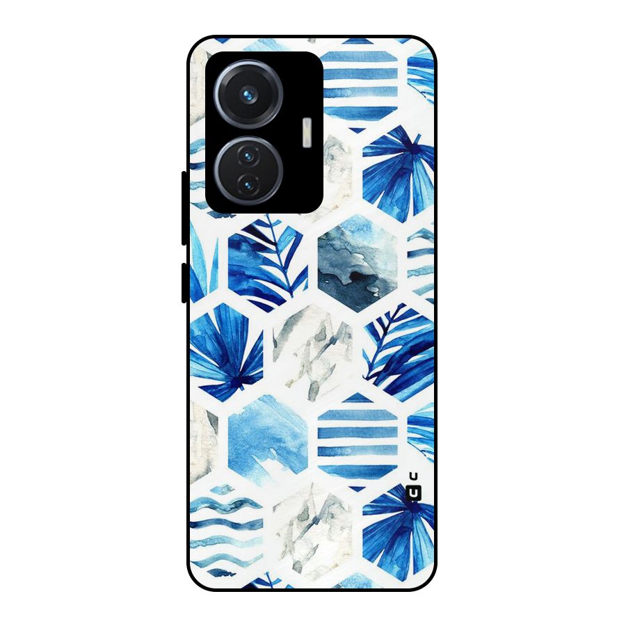 Beach Vibes Pentagon Design Metal Back Case for iQOO Z6 44W