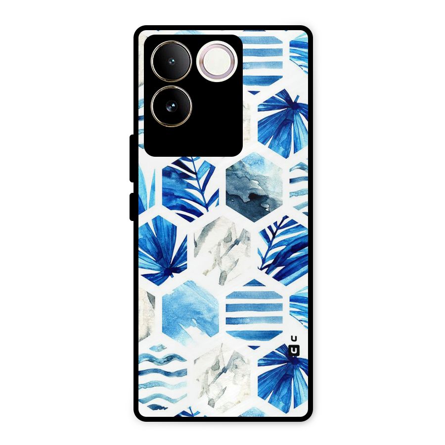Beach Vibes Pentagon Design Metal Back Case for iQOO Z7 Pro