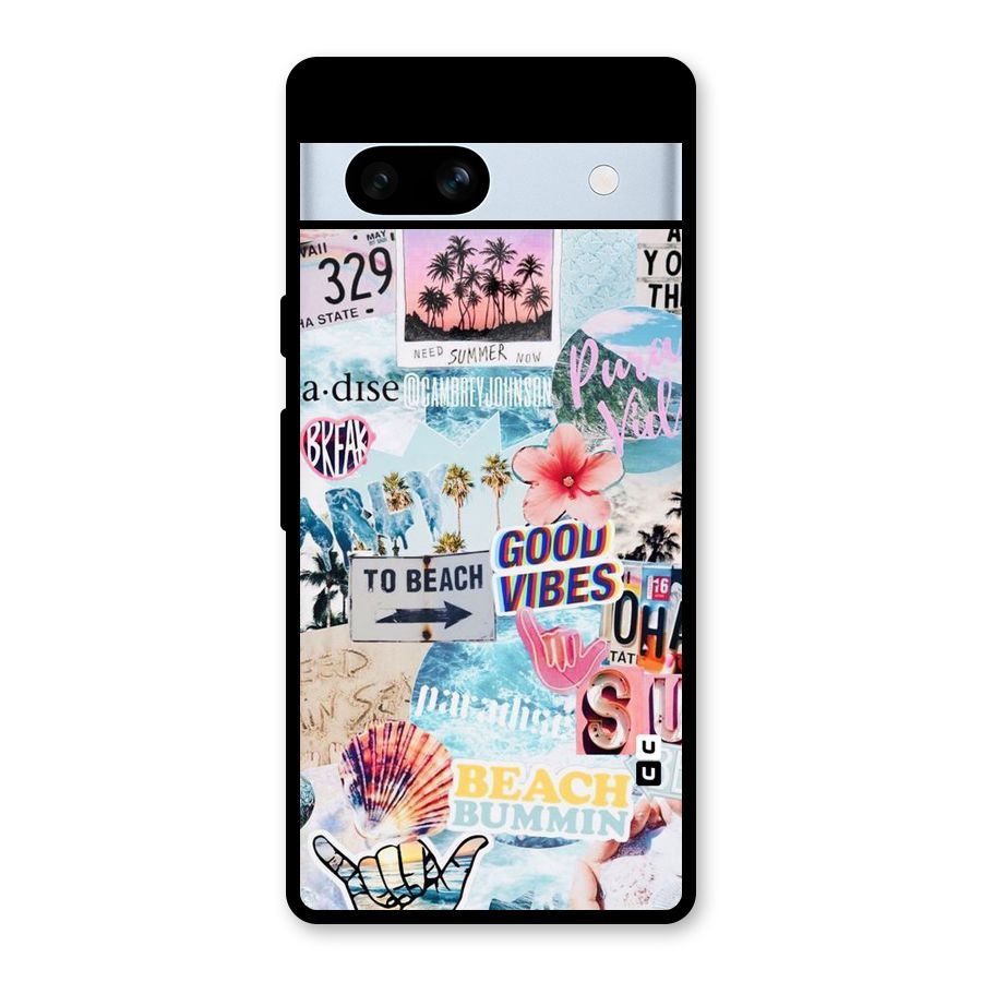 Beaching Life Glass Back Case for Google Pixel 7a