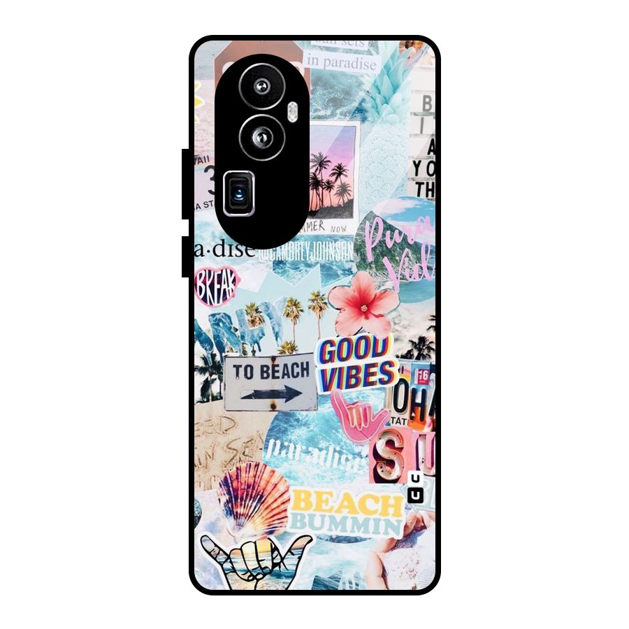 Beaching Life Glass Back Case for Oppo Reno10 Pro Plus