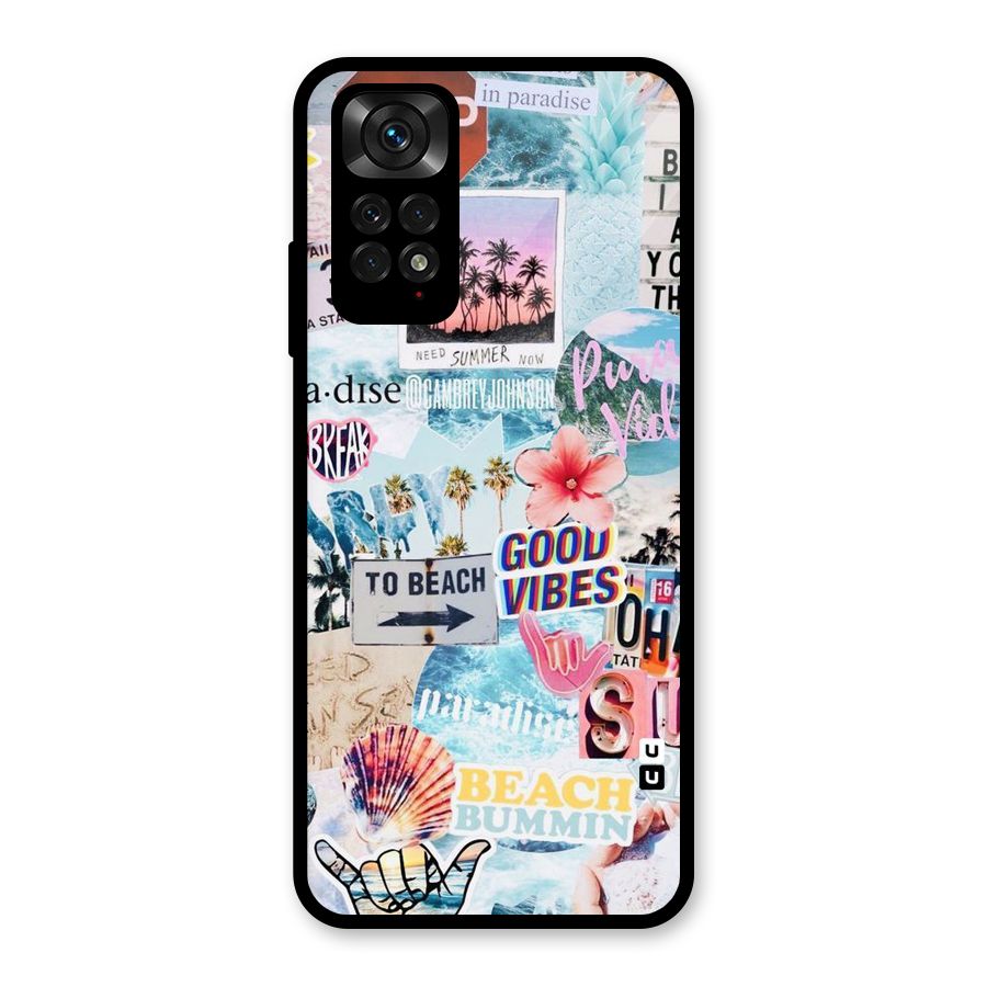 Beaching Life Glass Back Case for Redmi Note 11S