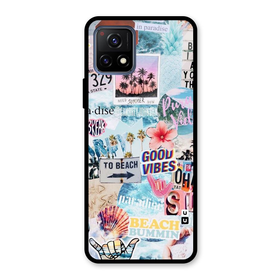 Beaching Life Glass Back Case for Vivo Y72 5G