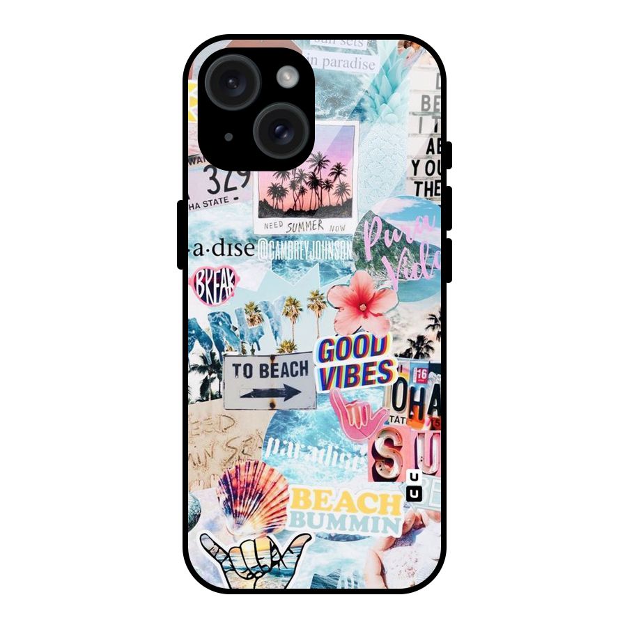 Beaching Life Glass Back Case for iPhone 15