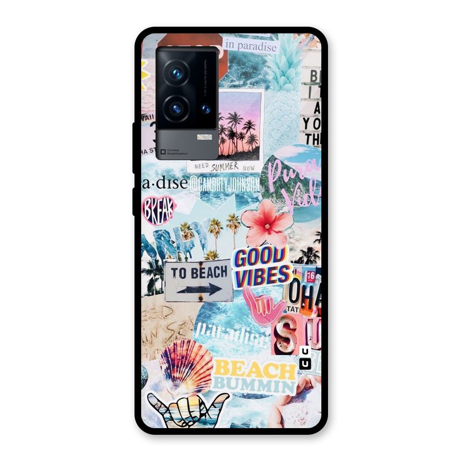 Beaching Life Glass Back Case for iQOO 9 5G