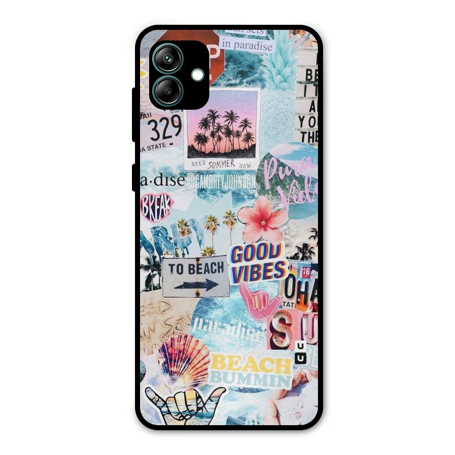 Beaching Life Metal Back Case for Galaxy A04