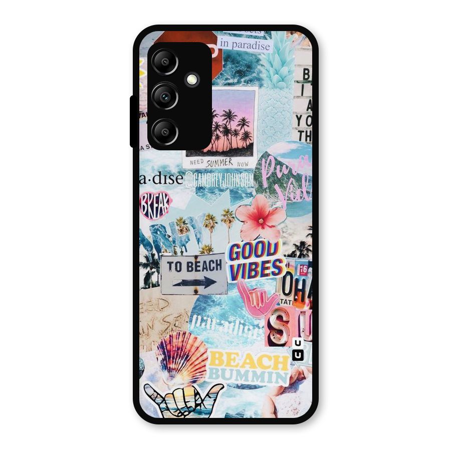 Beaching Life Metal Back Case for Galaxy A14 5G