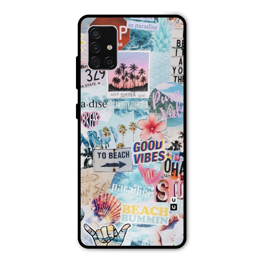 Beaching Life Metal Back Case for Galaxy A51