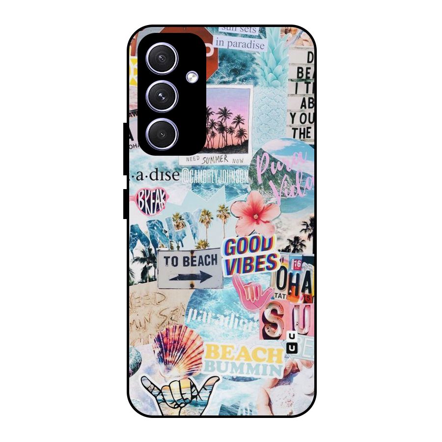Beaching Life Metal Back Case for Galaxy A54