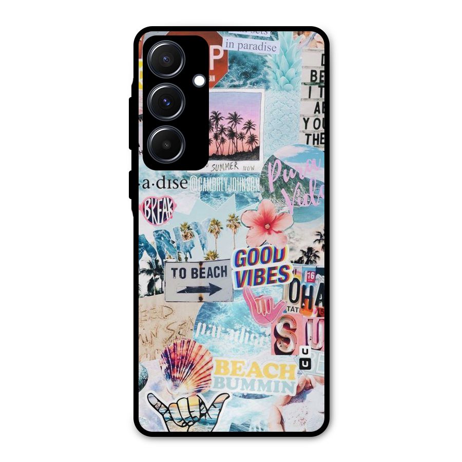 Beaching Life Metal Back Case for Galaxy A55