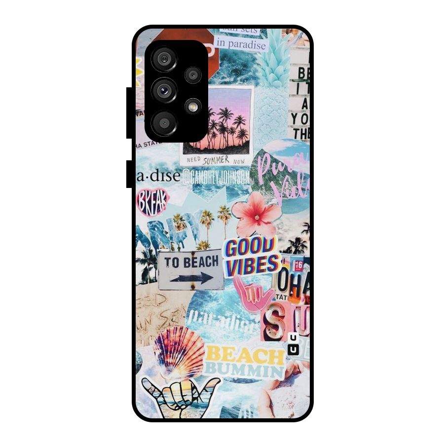 Beaching Life Metal Back Case for Galaxy A73 5G