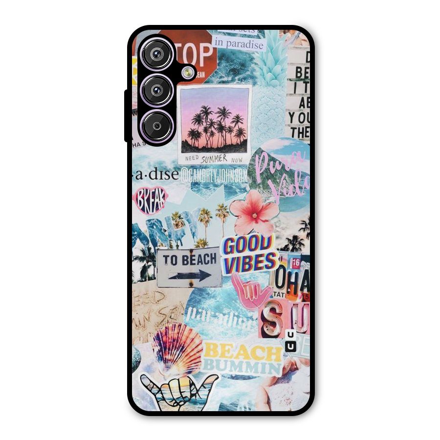 Beaching Life Metal Back Case for Galaxy F15