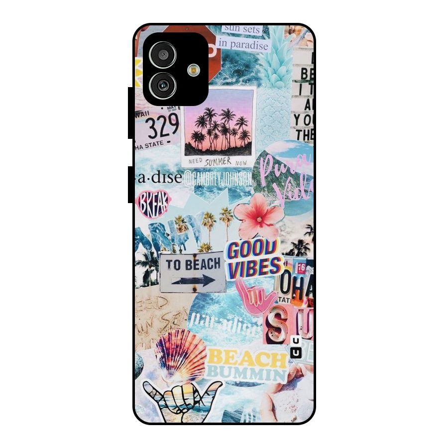 Beaching Life Metal Back Case for Galaxy M13 5G