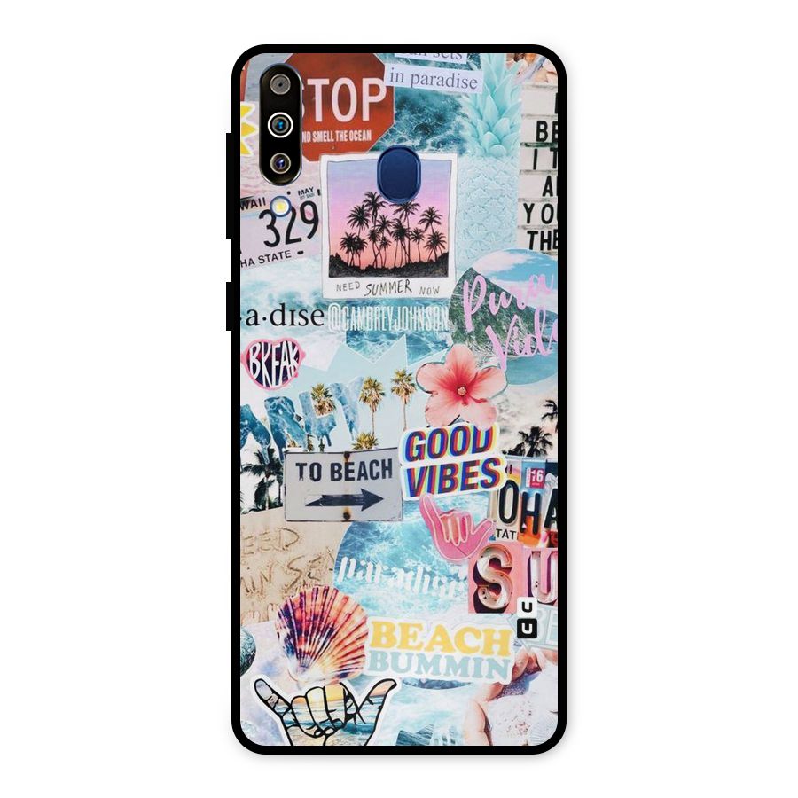 Beaching Life Metal Back Case for Galaxy M30