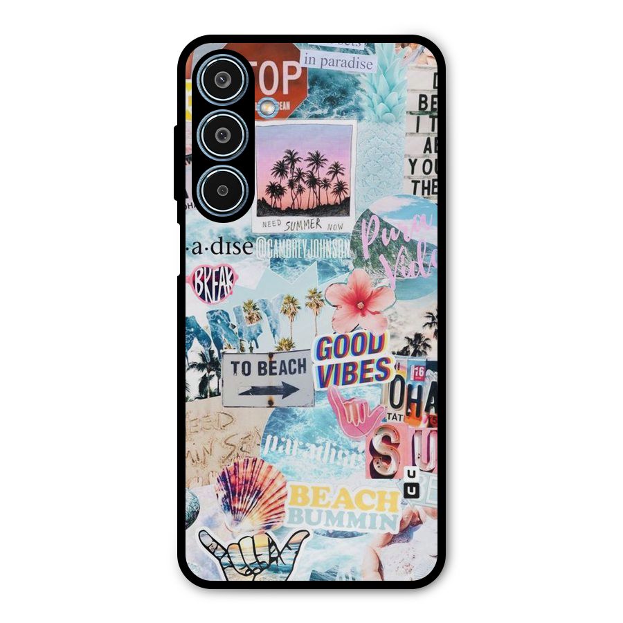 Beaching Life Metal Back Case for Galaxy M35