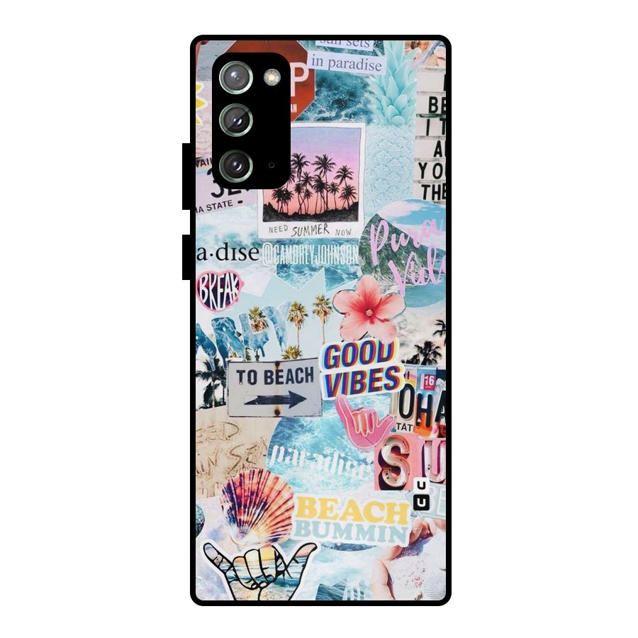 Beaching Life Metal Back Case for Galaxy Note 20