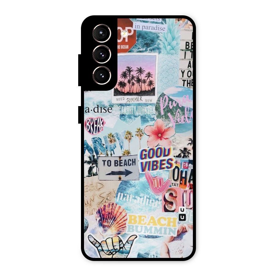 Beaching Life Metal Back Case for Galaxy S21 5G