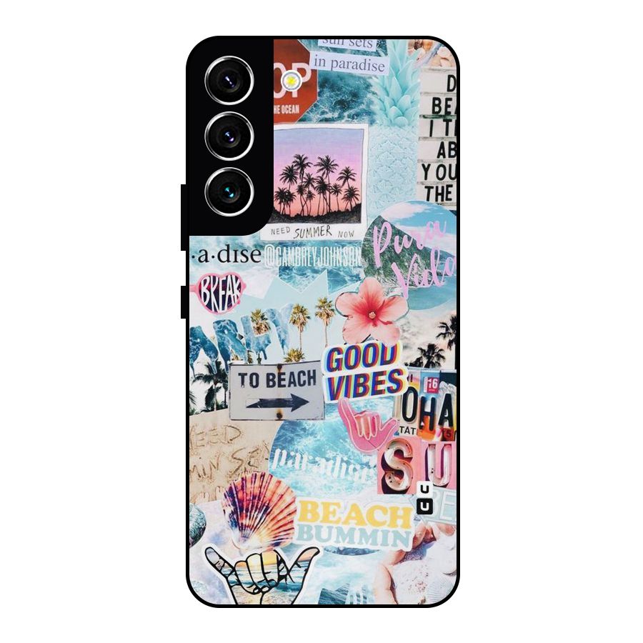 Beaching Life Metal Back Case for Galaxy S22 5G