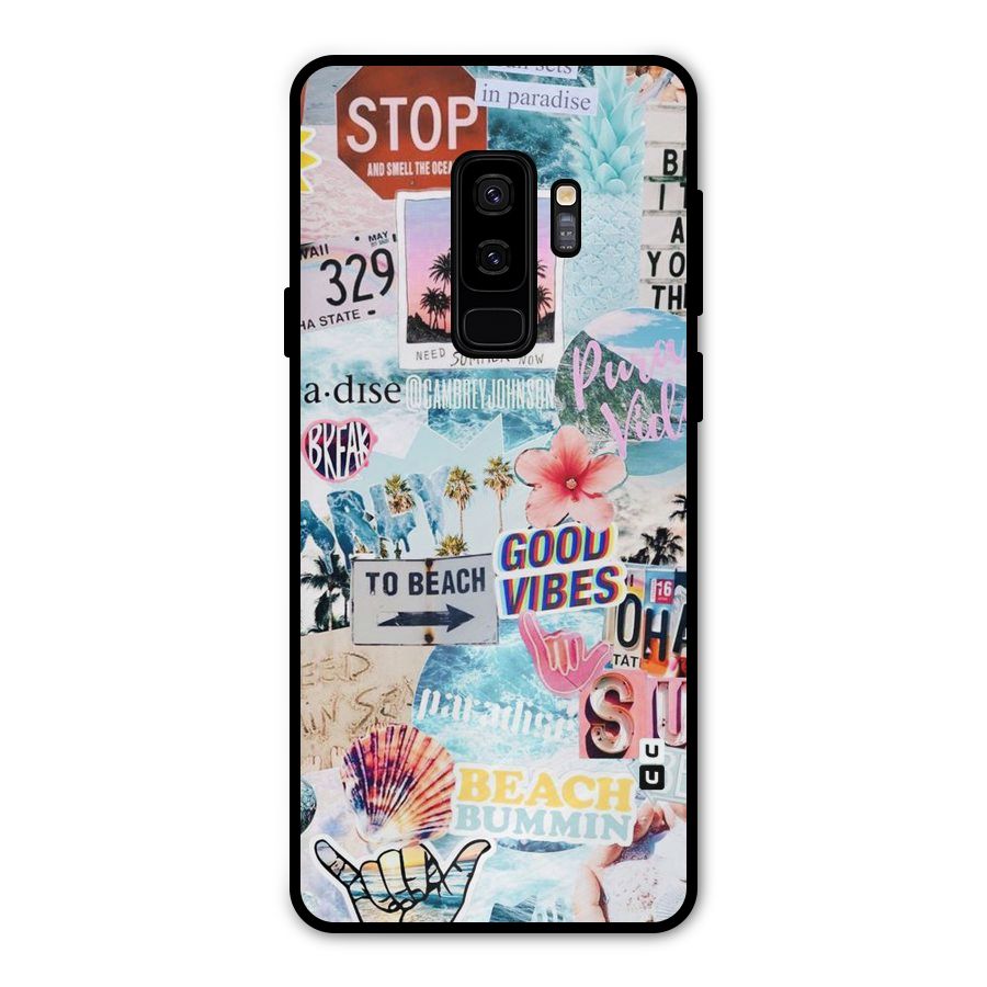Beaching Life Metal Back Case for Galaxy S9 Plus