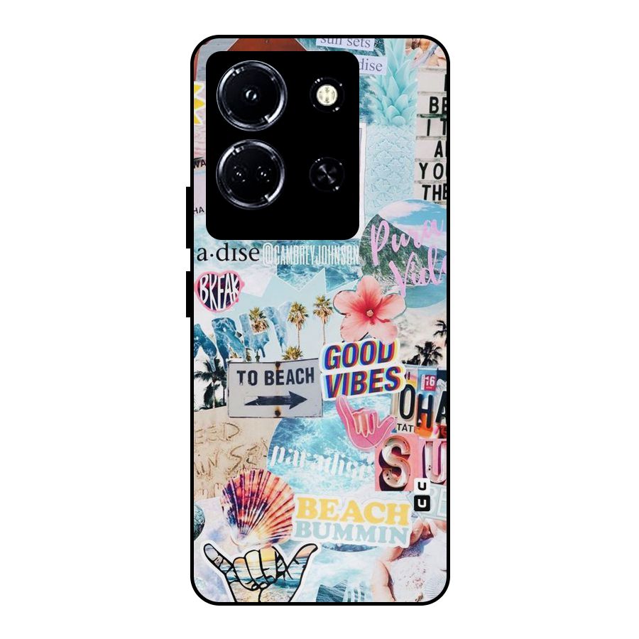 Beaching Life Metal Back Case for Infinix Note 30 5G