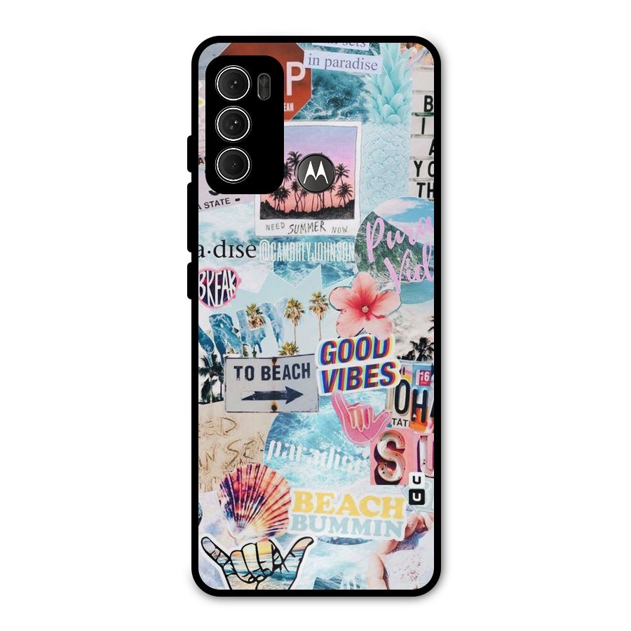 Beaching Life Metal Back Case for Moto G60