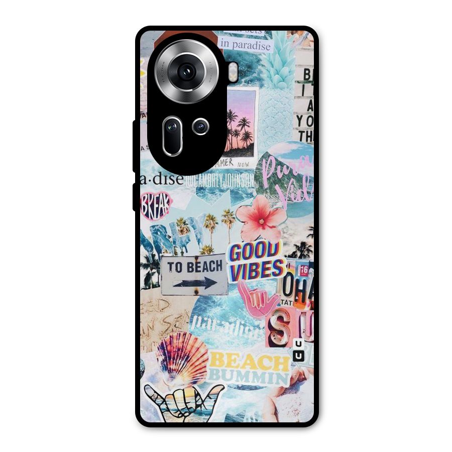 Beaching Life Metal Back Case for Oppo Reno11 5G