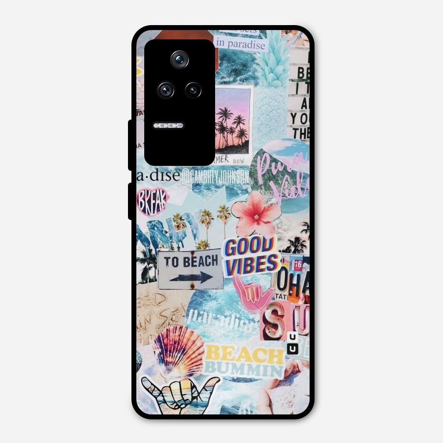 Beaching Life Metal Back Case for Poco F4 5G