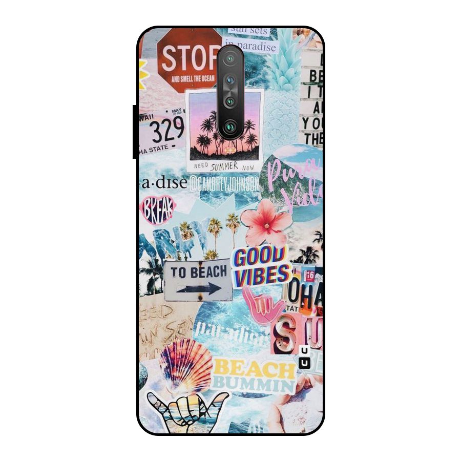 Beaching Life Metal Back Case for Poco X2