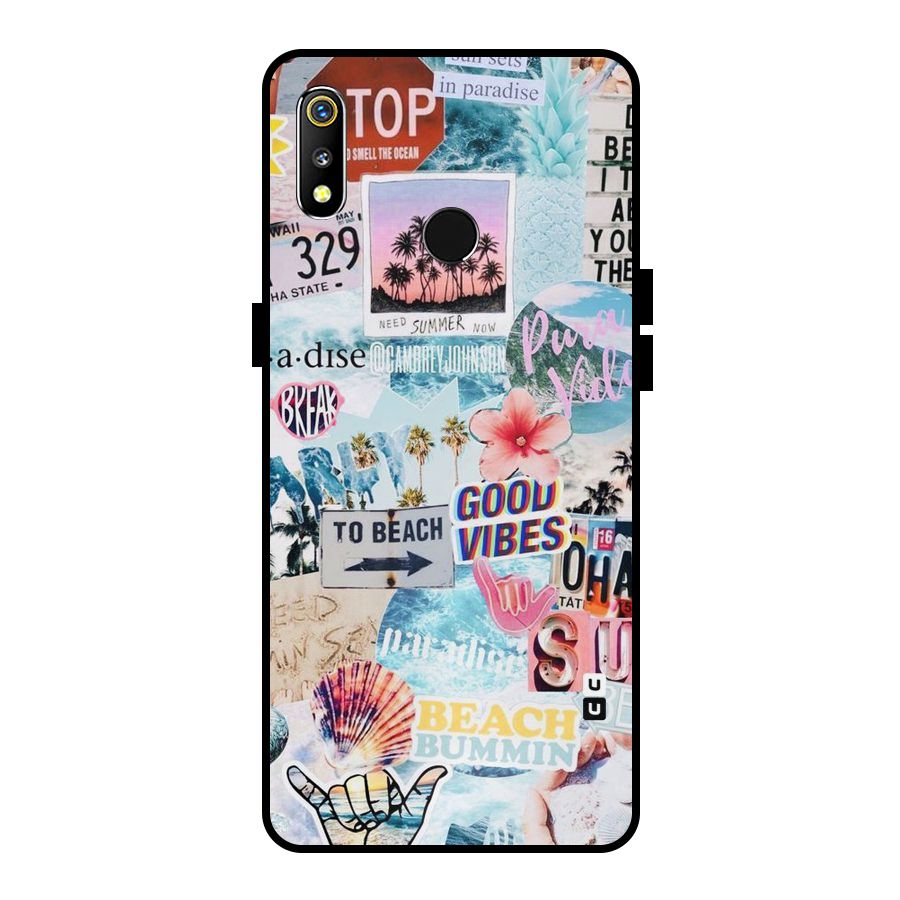 Beaching Life Metal Back Case for Realme 3i