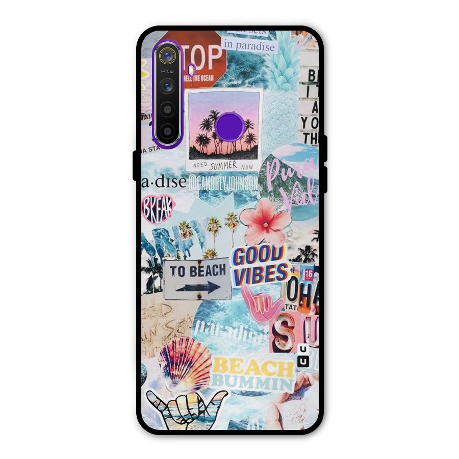 Beaching Life Metal Back Case for Realme Narzo 10