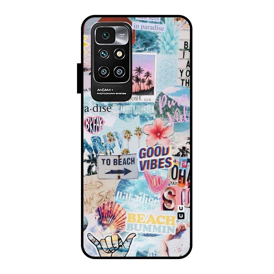 Beaching Life Metal Back Case for Redmi 10 Prime