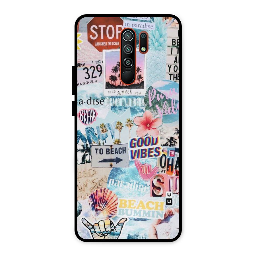 Beaching Life Metal Back Case for Redmi 9 Prime