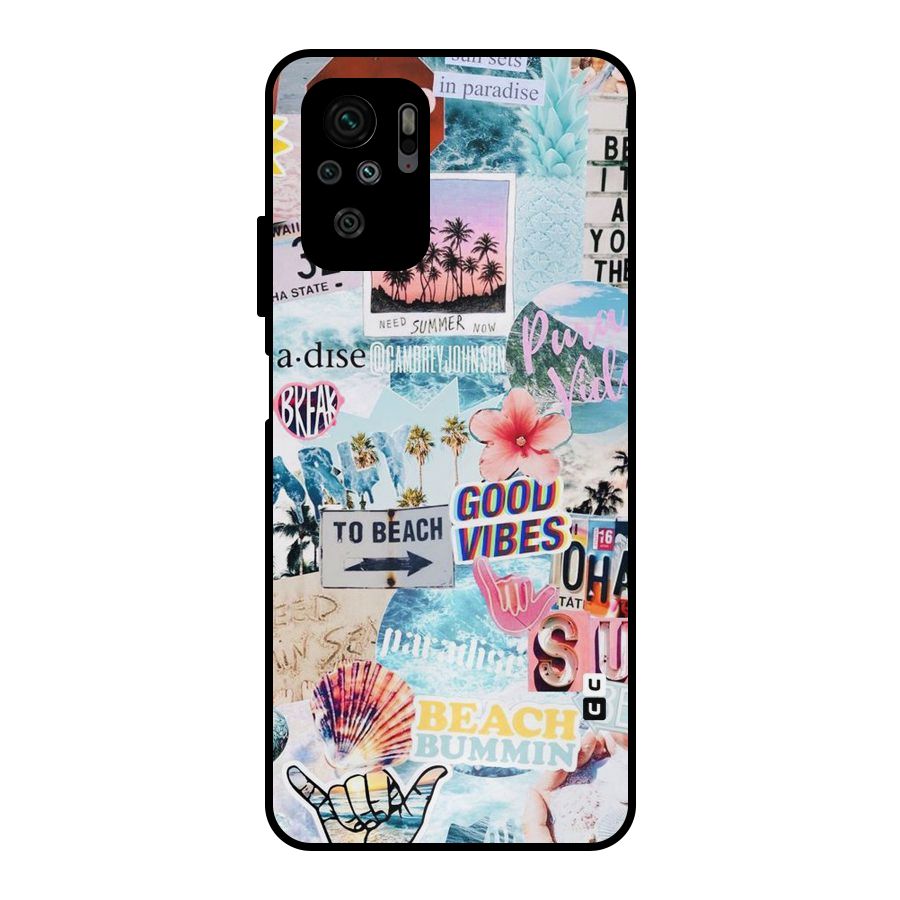Beaching Life Metal Back Case for Redmi Note 10S
