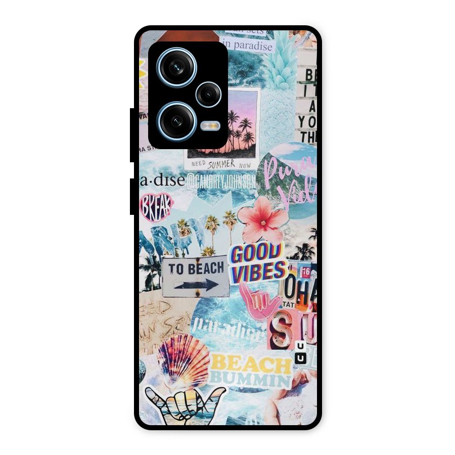 Beaching Life Metal Back Case for Redmi Note 12 Pro