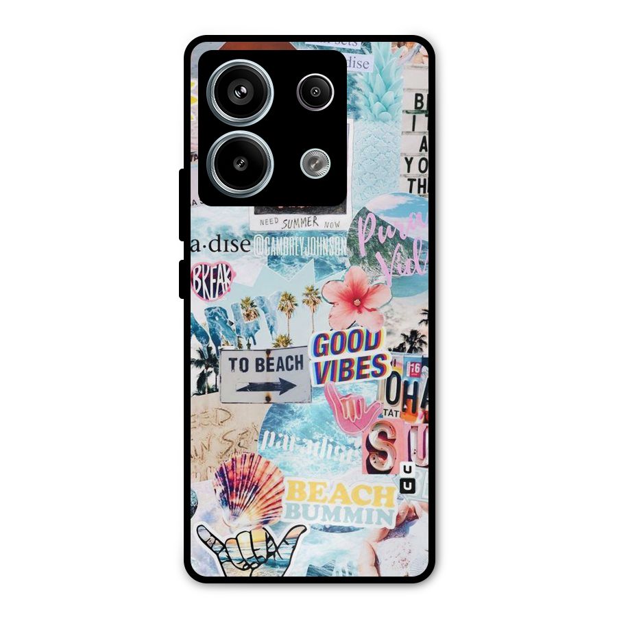 Beaching Life Metal Back Case for Redmi Note 13 Pro 5G