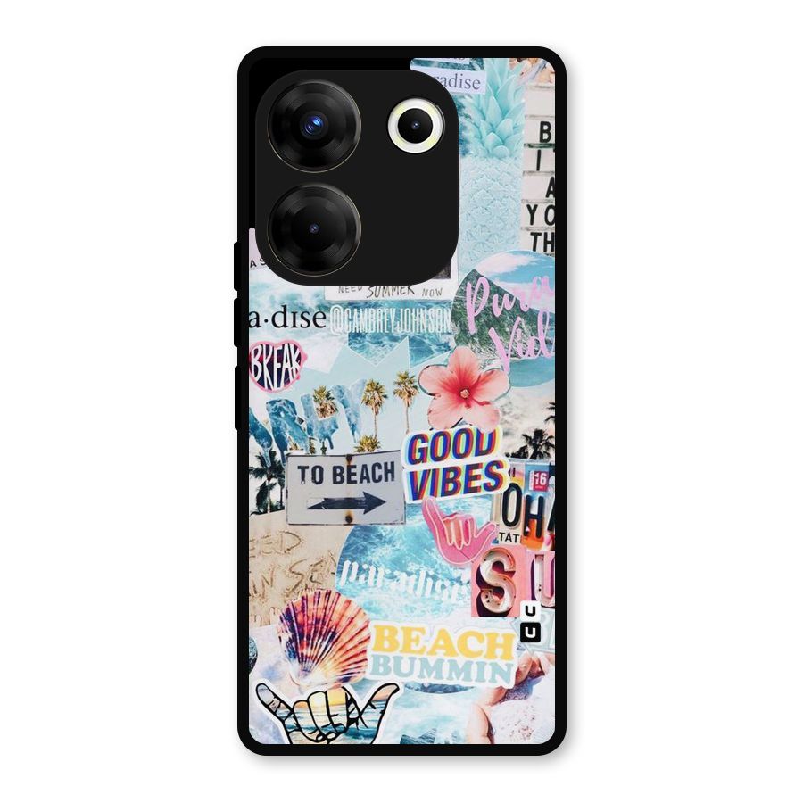 Beaching Life Metal Back Case for Tecno Camon 20 Pro